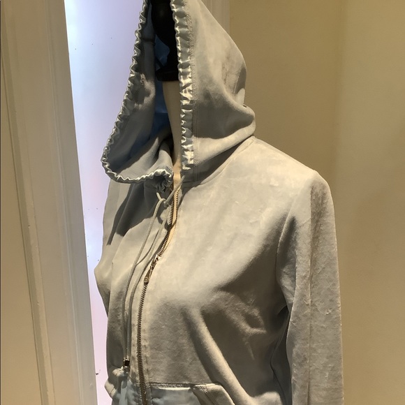 ANNE KLEIN VELOUR HOODED JACKET - Picture 8 of 8